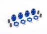 Traxxas Hjulnav & Mutter 17mm Alu Blå (4) Jato 4x4 Traxxas Hjulnav & Mutter 17mm Alu Blå (4) Jato 4x4