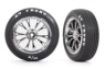 Traxxas Däck & Fälg Fram Krom Drag Slash (2) Traxxas Däck & Fälg Fram Krom Drag Slash (2)