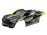Traxxas Kaross Sledge Grön Komplett med Fästen Traxxas Kaross Sledge Grön Komplett med Fästen