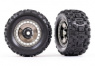 Traxxas Däck & Fälg Sledgehammer 3.8'' / Svart Krom (med Hjulnav) (2) Traxxas Däck & Fälg Sledgehammer 3.8'' / Svart Krom (med Hjulnav) (2)