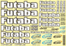 Futaba Original Dekalark bil/båt 18x26cm Futaba Original Dekalark bil/båt 18x26cm