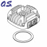 O.S. Topplock (Silver) MAX-15LA O.S. Topplock (Silver) MAX-15LA