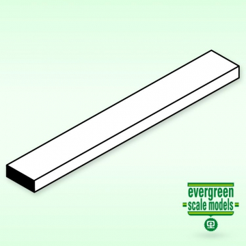 Evergreen Remsa 1.0x9.5x600mm (10) i gruppen Bygg & Verktyg / Byggmaterial / Plast hos Rynosx4 Hobbyshop AB (150351)
