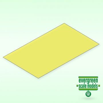 Skiva Gul transparent 0.25x150x300 mm (2) i gruppen Fabrikat / E / Evergreen / Klarplast 15x30cm hos Rynosx4 Hobbyshop AB (159904)