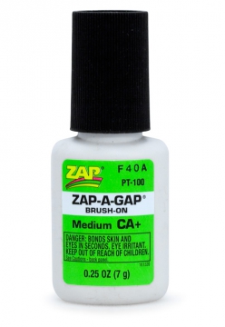 ZAP CA+ 1/4 oz 7gr Brush-On Grn i gruppen Bygg & Verktyg / Byggmaterial / Lim hos Rynosx4 Hobbyshop AB (40PT100)