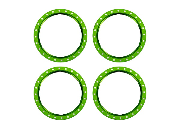 Traxxas Beadlock Rings Alu Grön (Pro Scale Wheel Alu System) (4) i gruppen RADIOSTYRD BIL / Tillbehör / Däck & fälg hos Rynosx4 Hobbyshop AB (4210276-GRN)