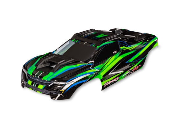 Traxxas Kaross Mini XRT Grön i gruppen RADIOSTYRD BIL / Tillbehör / Karosser & tillbehör hos Rynosx4 Hobbyshop AB (4210712-GRN)