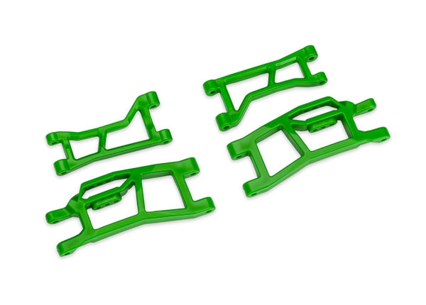 Traxxas Bärarmar Fram Set Grön Mini XRT, Mini Maxx (WideMaxx) i gruppen RADIOSTYRD BIL / Reservdelar / Traxxas Delar hos Rynosx4 Hobbyshop AB (4210725-GRN)