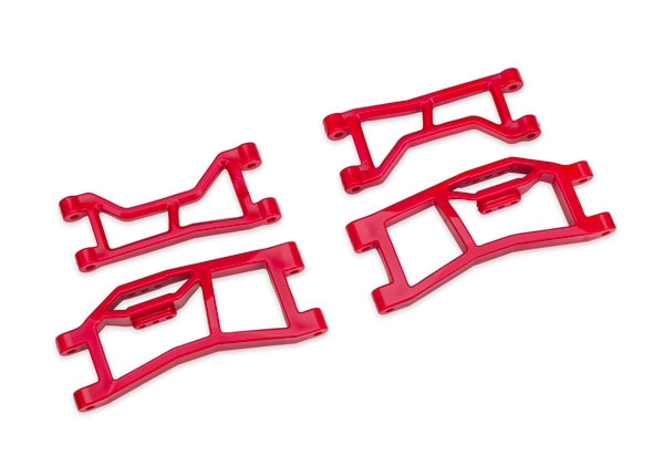 Traxxas Bärarmar Bak Set Röd Mini XRT, Mini Maxx (WideMaxx) i gruppen RADIOSTYRD BIL / Reservdelar / Traxxas Delar hos Rynosx4 Hobbyshop AB (4210727-RED)