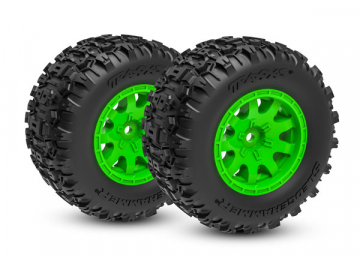 Däck & Fälg Sledgehammer/ Mini Maxx Grön Fram (2) i gruppen RYNOS / Ej publicerat hos Rynosx4 Hobbyshop AB (4210771-GRN)