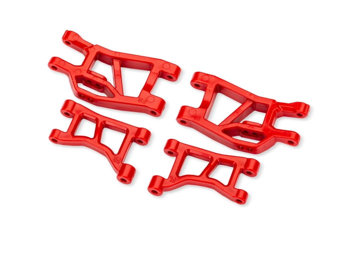 Traxxas Bärarmar Fram Set Röd Mini Slash i gruppen RADIOSTYRD BIL / Reservdelar / Traxxas Delar hos Rynosx4 Hobbyshop AB (4210831-RED)