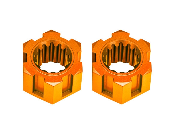 Traxxas Fälgnav Alu Orange Fram (2) Funco Sand Car i gruppen RADIOSTYRD BIL / Reservdelar / Traxxas Delar hos Rynosx4 Hobbyshop AB (4210954-ORNG)