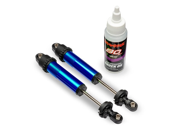 Traxxas Stötdämpare GT-Maxx Bak Alu Blå (2) Funco Sand Car i gruppen RADIOSTYRD BIL / Reservdelar / Traxxas Delar hos Rynosx4 Hobbyshop AB (4210962-BLUE)