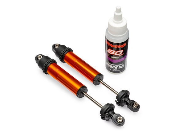 Traxxas Stötdämpare GT-Maxx Bak Alu Orange (2) Funco Sand Car i gruppen RADIOSTYRD BIL / Reservdelar / Traxxas Delar hos Rynosx4 Hobbyshop AB (4210962-ORNG)
