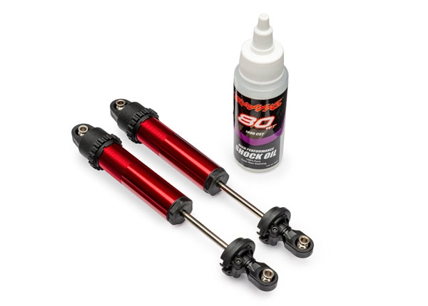 Traxxas Stötdämpare GT-Maxx Bak Alu Röd (2) Funco Sand Car i gruppen RADIOSTYRD BIL / Reservdelar / Traxxas Delar hos Rynosx4 Hobbyshop AB (4210962-RED)