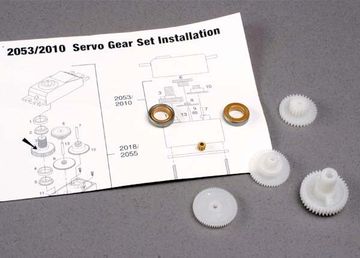 Traxxas Drevsats Servo 2018 i gruppen Elektronik / Servon & tillbehr / Drevsatser hos Rynosx4 Hobbyshop AB (422010)