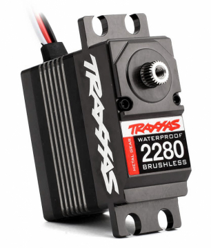 Traxxas Servo 2280 43kg 0.13s Borstlst, Metalldrev, Vattenskyddat i gruppen RADIOSTYRD BIL / Radioutrustning / Servon hos Rynosx4 Hobbyshop AB (422280)