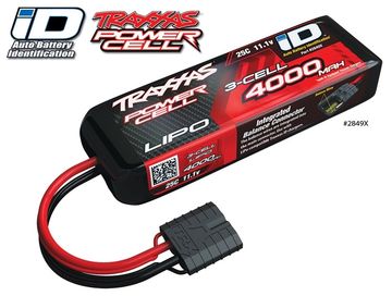 Traxxas Li-Po Batteri 3S 11,1V 4000mAh 25C iD-kontakt i gruppen Elektronik / Batterier & laddare / Batterier / Li-Po hos Rynosx4 Hobbyshop AB (422849X)