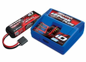 Traxxas EZ-Peak Plus 4A Laddare Auto, 4000mAh 3S Li-Po Combo i gruppen Elektronik / Batterier & laddare / Batterier / Li-Po hos Rynosx4 Hobbyshop AB (422994)