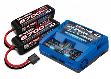 Traxxas EZ-Peak Live Dual Laddare & 2x4S 6700mAh LiPo Combo i gruppen Elektronik / Batterier & laddare / Batterier / Li-Po hos Rynosx4 Hobbyshop AB (422997G)