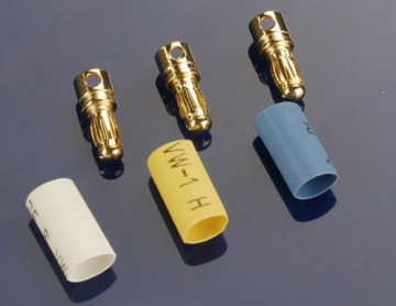 Traxxas Bullet Kontakter Hane 3,5mm med Krympslang (3) i gruppen Elektronik / Batterier & laddare / Kablar & kontakter / Kontakter hos Rynosx4 Hobbyshop AB (423342)