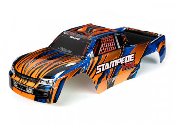 Traxxas Kaross Stampede 2WD VXL Orange & Bl Mlad i gruppen Fabrikat / T / Traxxas / Karosser & Tillbehr hos Rynosx4 Hobbyshop AB (423620T)