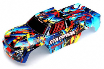 Traxxas Kaross Stampede RocknRoll Mlad i gruppen RADIOSTYRD BIL / Tillbehr / Karosser & tillbehr hos Rynosx4 Hobbyshop AB (423648)