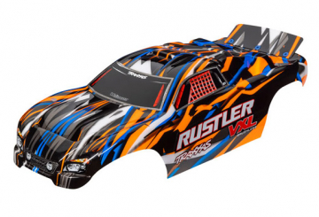 Traxxas Kaross Rustler VXL 2WD Orange Mlad i gruppen RADIOSTYRD BIL / Reservdelar / Traxxas Delar hos Rynosx4 Hobbyshop AB (423726T)