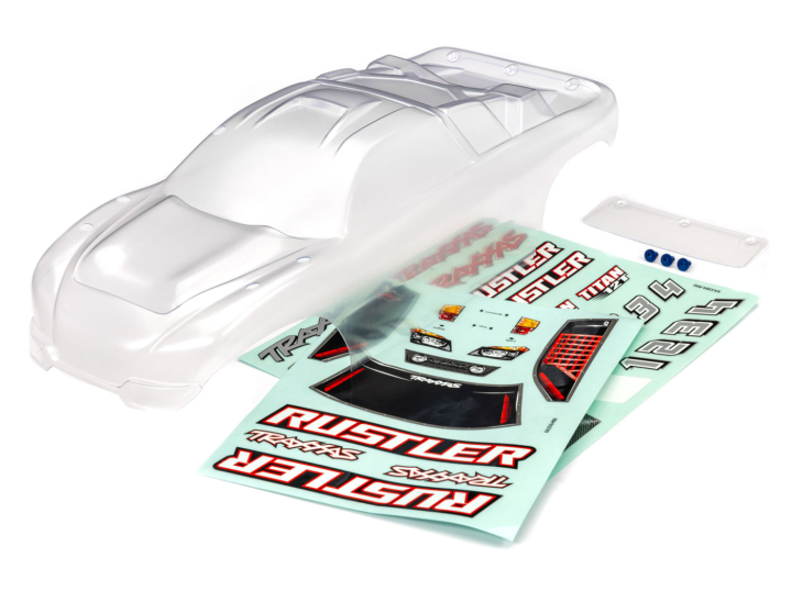 Traxxas Kaross Rustler 2WD Clipless Omålad i gruppen RADIOSTYRD BIL / Reservdelar / Traxxas Delar hos Rynosx4 Hobbyshop AB (423753)