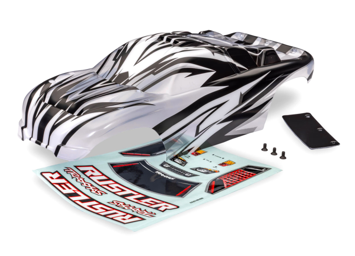 Traxxas Kaross Rustler 2WD ProGraphix Clipless i gruppen RADIOSTYRD BIL / Tillbehör / Karosser & tillbehör hos Rynosx4 Hobbyshop AB (423754X)