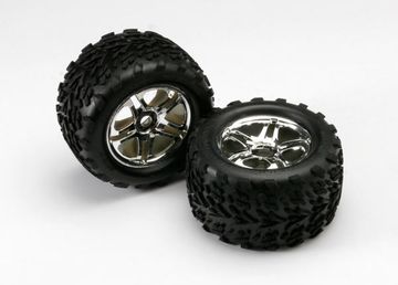 Traxxas Dck & Flg Talon/SS Krom (17mm) 3.8'(2) i gruppen RADIOSTYRD BIL / Tillbehr / Dck & flg hos Rynosx4 Hobbyshop AB (425174R)