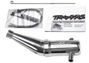 Traxxas Pipa Aluminium 2-kammar Vinklad i gruppen RADIOSTYRD BIL / Tillbehr / Avgassystem hos Rynosx4 Hobbyshop AB (425487)