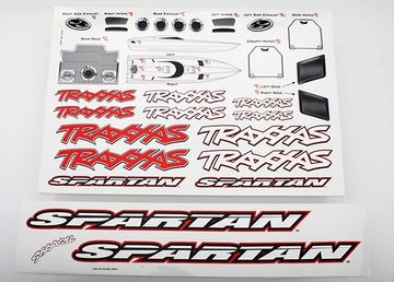 Traxxas Dekalark Spartan i gruppen Fabrikat / T / Traxxas / Karosser & Tillbehör hos Rynosx4 Hobbyshop AB (425713)