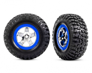 Traxxas Dck & Flg BFGoodrich/SCT Krom-Bl 2WD Fram (2) i gruppen RADIOSTYRD BIL / Tillbehr / Dck & flg hos Rynosx4 Hobbyshop AB (425869A)