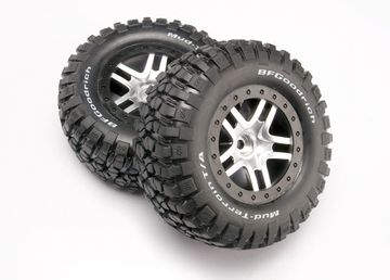 Traxxas Dck & Flg BFGoodrich/S-Spoke Matt Krom 2WD Fram (2) i gruppen RADIOSTYRD BIL / Tillbehr / Dck & flg hos Rynosx4 Hobbyshop AB (425877)