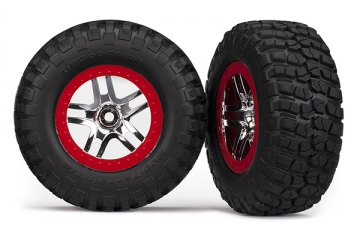 Traxxas Dck & Flg BFGoodrich S1/S-Spoke Krom Rd 2WD Fram (2) i gruppen RADIOSTYRD BIL / Tillbehr / Dck & flg hos Rynosx4 Hobbyshop AB (425877R)