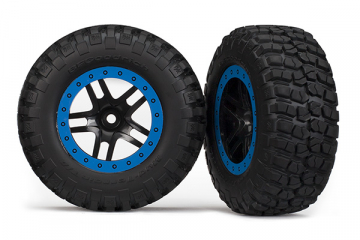 Traxxas Dck & Flg BFGoodrich/S-Spoke Svart-Bl 4WD/2WD Bak (2) i gruppen RADIOSTYRD BIL / Tillbehr / Dck & flg hos Rynosx4 Hobbyshop AB (425883A)