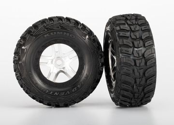 Traxxas Dck & Flg Kumho/S-Spoke Krom-Svart (14mm) (2) i gruppen Fabrikat / T / Traxxas / Dck & Flg hos Rynosx4 Hobbyshop AB (425976)