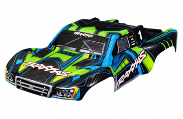 Traxxas Kaross Slash 4x4 Grn/Bl (Clipless) i gruppen Fabrikat / T / Traxxas / Karosser & Tillbehr hos Rynosx4 Hobbyshop AB (426844-GRN)