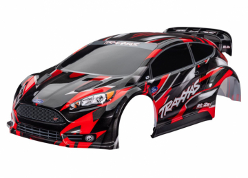 Traxxas Kaross Ford Fiesta ST Rally Rd i gruppen RADIOSTYRD BIL / Tillbehr / Karosser & tillbehr hos Rynosx4 Hobbyshop AB (427418-RED)