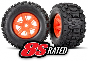 Traxxas Dck & Flg Sledgehammer/X-Maxx Orange (2) i gruppen RADIOSTYRD BIL / Tillbehr / Dck & flg hos Rynosx4 Hobbyshop AB (427774T)