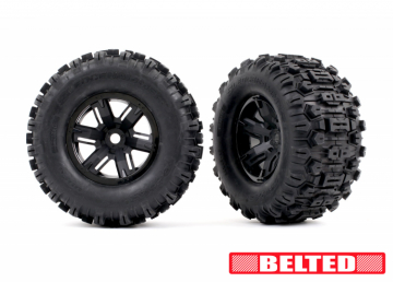 Traxxas Dck & Flg Sledgehammer Frstrkta / X-MAXX Svart (2) i gruppen RADIOSTYRD BIL / Tillbehr / Dck & flg hos Rynosx4 Hobbyshop AB (427871)