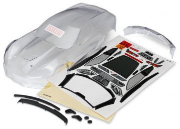 Traxxas Kaross Chevrolet Corvette Z06 Omålad i gruppen RADIOSTYRD BIL / Tillbehör / Karosser & tillbehör hos Rynosx4 Hobbyshop AB (428386)