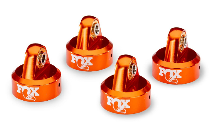 Traxxas Stötdämpartopp Alu Orange FOX GTR (4) i gruppen RADIOSTYRD BIL / Reservdelar / Traxxas Delar hos Rynosx4 Hobbyshop AB (428465)