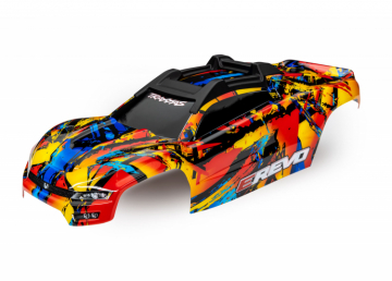 Traxxas Kaross E-Revo 2 Solar Flare i gruppen RADIOSTYRD BIL / Tillbehr / Karosser & tillbehr hos Rynosx4 Hobbyshop AB (428612)