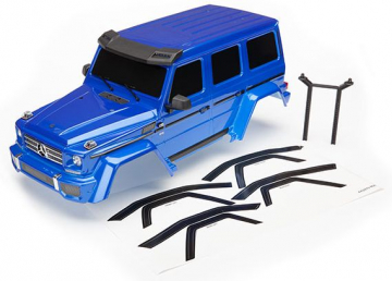 Traxxas Kaross Mercedes G500 TRX-4 Komplett Bl i gruppen RADIOSTYRD BIL / Tillbehr / Karosser & tillbehr hos Rynosx4 Hobbyshop AB (428811X)