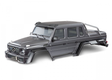 Traxxas Kaross Mercedes G 63 TRX-6 Matt Silver i gruppen RADIOSTYRD BIL / Tillbehr / Karosser & tillbehr hos Rynosx4 Hobbyshop AB (428825X)