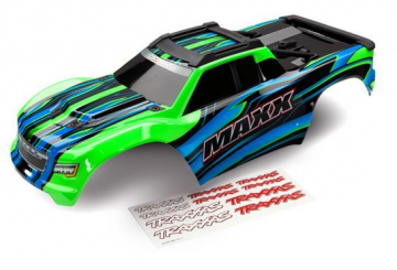 Traxxas Kaross Maxx Grn i gruppen RADIOSTYRD BIL / Tillbehr / Karosser & tillbehr hos Rynosx4 Hobbyshop AB (428911G)