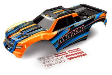 Traxxas Kaross Maxx Orange i gruppen RADIOSTYRD BIL / Tillbehr / Karosser & tillbehr hos Rynosx4 Hobbyshop AB (428911T)