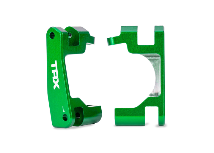 Traxxs Casterblock Alu Grön (Par) Raptor R Ultimate, (Uppgradering #9080) i gruppen RADIOSTYRD BIL / Reservdelar / Traxxas Delar hos Rynosx4 Hobbyshop AB (429063-GRN)